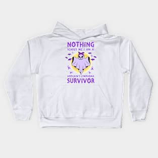 Hodgkin's Lymphoma Awareness - boo ghost halloween Kids Hoodie